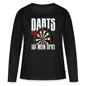 Fléchettes Jeu de fléchettes Jeu de fléchettes Jeu de fléchettes - T-shirt manches longues Premium bio Femme - noir - Devant - Julia (174cm)