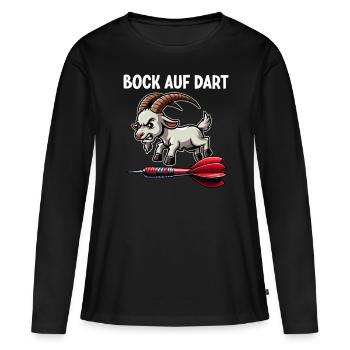 Fléchettes Jeu de fléchettes Jeu de fléchettes Jeu de fléchettes - T-shirt manches longues Premium bio Femme - noir - Devant - Julia (174cm)