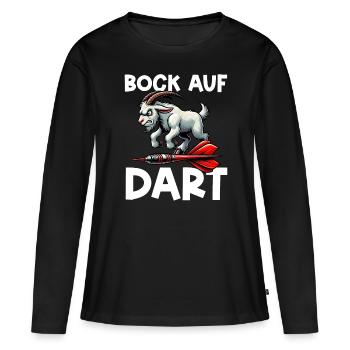 Fléchettes Jeu de fléchettes Jeu de fléchettes Jeu de fléchettes - T-shirt manches longues Premium bio Femme - noir - Devant - Julia (174cm)
