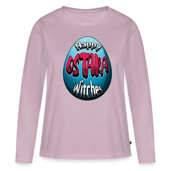 Happy Ostara Witches Happy Ostara Egg - Women's Premium Organic Long Sleeve Shirt - dusky pink - Front - Julia (174cm)