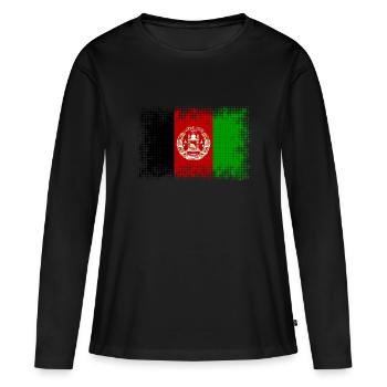 Afghanistan - T-shirt manches longues Premium bio Femme - noir - Devant - Julia (174cm)