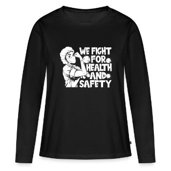 Infirmier - T-shirt manches longues Premium bio Femme - noir - Devant - Julia (174cm)