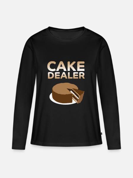 Cake Dealer - Frauen Premium Bio Langarmshirt - Schwarz