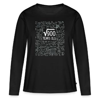 Racine carrée de 900 - 30e anniversaire du Geek Design - T-shirt manches longues Premium bio Femme - noir - Devant - Julia (174cm)