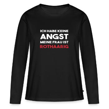Rote Haare Rothaarig Ginger Witze Ehefrau Geschenk - Frauen Premium Bio Langarmshirt - Schwarz - Vorne - Julia (174cm)