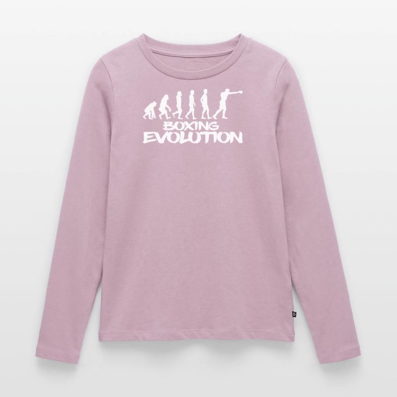 Évolution de la boxe T-shirt manches longues Premium bio Femme