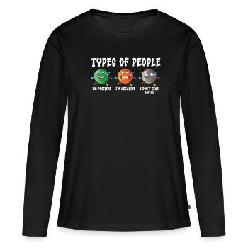 Physicien physicien - T-shirt manches longues Premium bio Femme - noir - Devant - Julia (174cm)