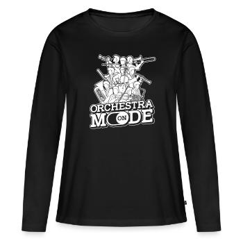 Orchestra Classical Concert Classical Music - Women's Premium Organic Long Sleeve Shirt - black - Front - Julia (174cm)