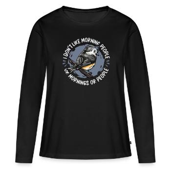 Vogel Vögel - Frauen Premium Bio Langarmshirt - Schwarz - Vorne - Julia (174cm)