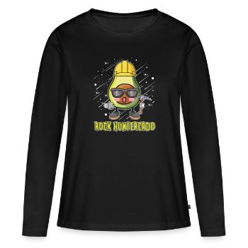 Géologue Pierres Pierre Collectionneur Pétrologie - T-shirt manches longues Premium bio Femme - noir - Devant - Julia (174cm)