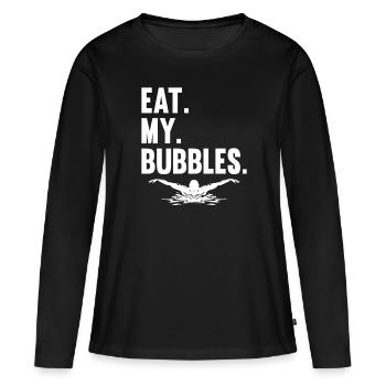 Nageurs nageurs - T-shirt manches longues Premium bio Femme - noir - Devant - Julia (174cm)