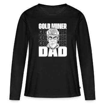 Gold Mining Gold Mine - Women's Premium Organic Long Sleeve Shirt - black - Front - Julia (174cm)