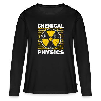 Physicien physicien - T-shirt manches longues Premium bio Femme - noir - Devant - Julia (174cm)
