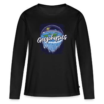 Physicien physicien - T-shirt manches longues Premium bio Femme - noir - Devant - Julia (174cm)