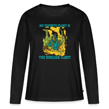Physicien physicien - T-shirt manches longues Premium bio Femme - noir - Devant - Julia (174cm)