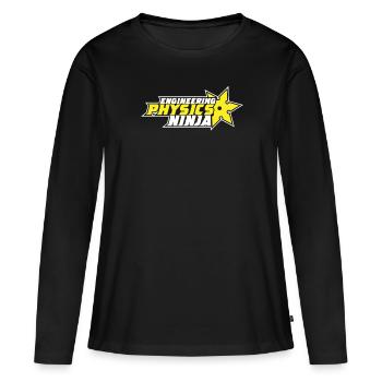 Physicien physicien - T-shirt manches longues Premium bio Femme - noir - Devant - Julia (174cm)