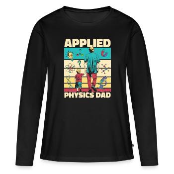 Physicien physicien - T-shirt manches longues Premium bio Femme - noir - Devant - Julia (174cm)