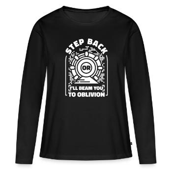 Physicien physicien - T-shirt manches longues Premium bio Femme - noir - Devant - Julia (174cm)