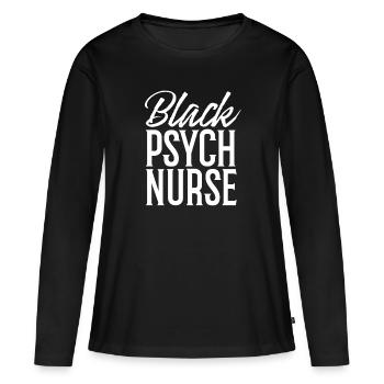 Infirmier - T-shirt manches longues Premium bio Femme - noir - Devant - Julia (174cm)