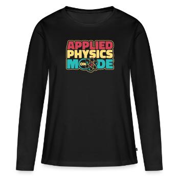 Physicien physicien - T-shirt manches longues Premium bio Femme - noir - Devant - Julia (174cm)
