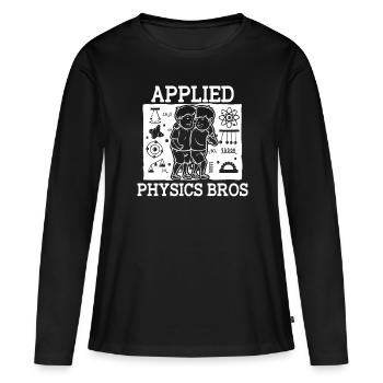 Physicien physicien - T-shirt manches longues Premium bio Femme - noir - Devant - Julia (174cm)
