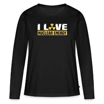 Physicien physicien - T-shirt manches longues Premium bio Femme - noir - Devant - Julia (174cm)