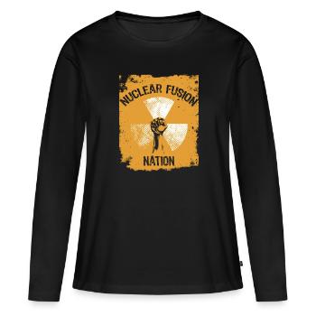 Physicien physicien - T-shirt manches longues Premium bio Femme - noir - Devant - Julia (174cm)