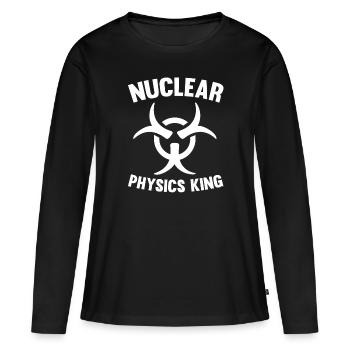 Physicien physicien - T-shirt manches longues Premium bio Femme - noir - Devant - Julia (174cm)