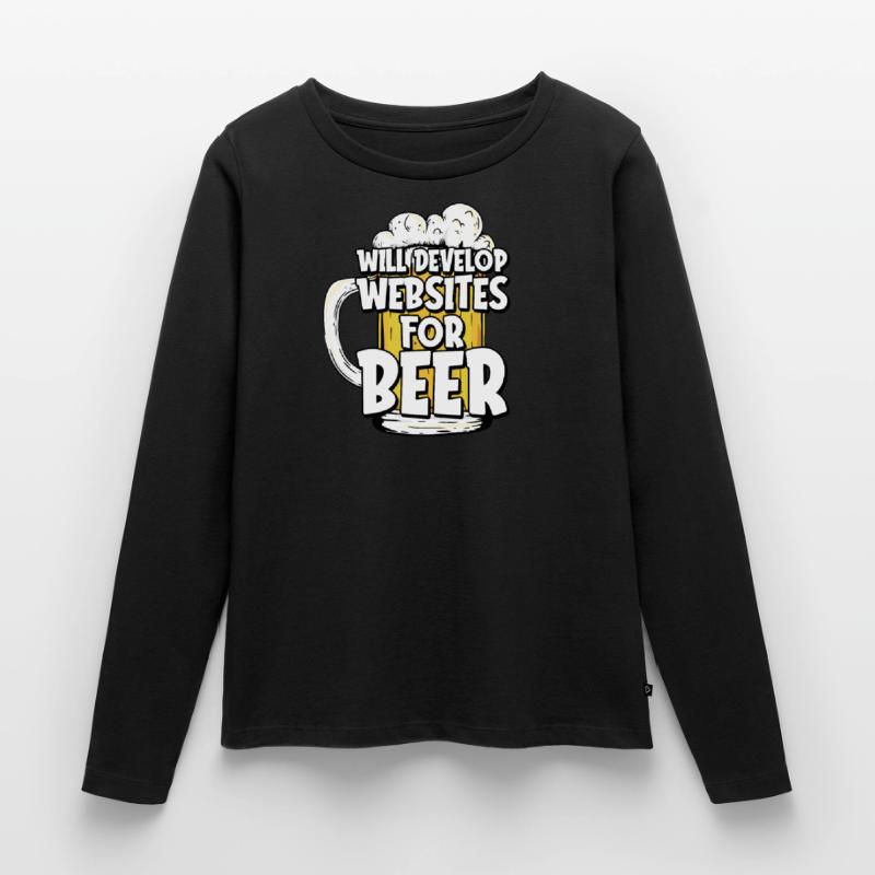 Web Entwickler Webdeveloper Web-Entwickler Frauen Premium Bio Langarmshirt