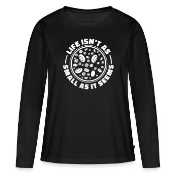 Biologiste Biologiste moléculaire - T-shirt manches longues Premium bio Femme - noir - Devant - Julia (174cm)