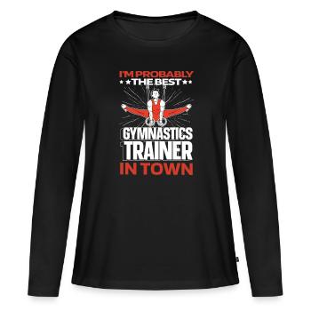 Rsg Gymnastics Sports Gymnastics Funny - Women's Premium Organic Long Sleeve Shirt - black - Front - Julia (174cm)