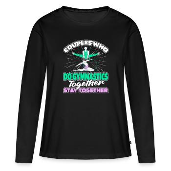 Rsg Gymnastics Sports Couple - Women's Premium Organic Long Sleeve Shirt - black - Front - Julia (174cm)