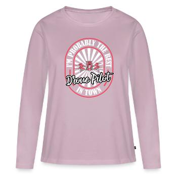 Drone Quadcopter Funny - Women's Premium Organic Long Sleeve Shirt - dusky pink - Front - Julia (174cm)