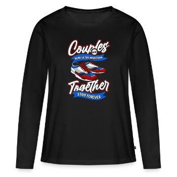 Ultramarathon Couple - Women's Premium Organic Long Sleeve Shirt - black - Front - Julia (174cm)