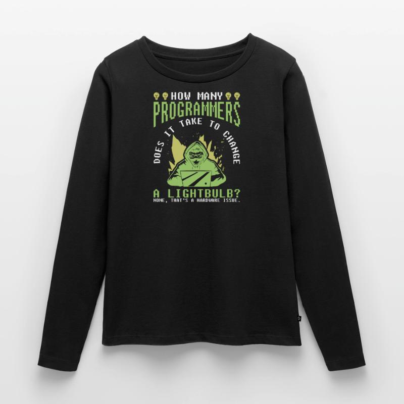 Developer Coder Programmer Funny Women's Premium Organic Long Sleeve Shirt