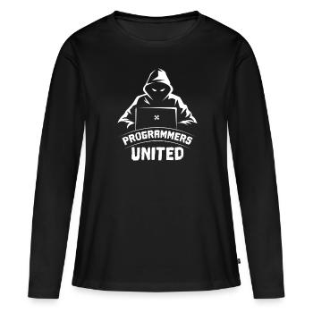 Developer Coder Programmer - Women's Premium Organic Long Sleeve Shirt - black - Front - Julia (174cm)