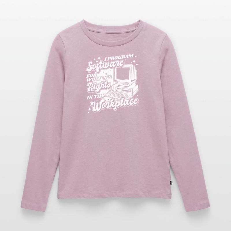 Developer Coder Programmer Computer T-shirt manches longues Premium bio Femme