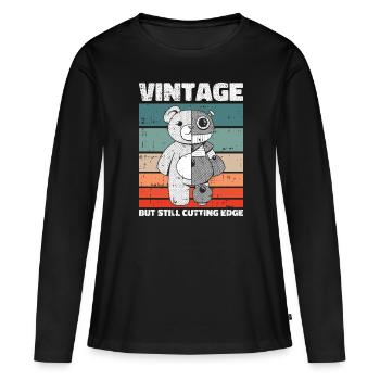 Robotique Ai Robot - T-shirt manches longues Premium bio Femme - noir - Devant - Julia (174cm)