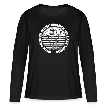 Robotique Ai Robot - T-shirt manches longues Premium bio Femme - noir - Devant - Julia (174cm)
