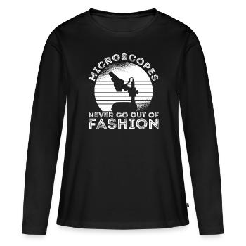 Biology Biologist Microscope - Women's Premium Organic Long Sleeve Shirt - black - Front - Julia (174cm)