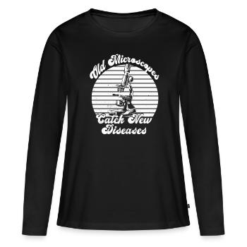 Biology Biologist Microscope - Women's Premium Organic Long Sleeve Shirt - black - Front - Julia (174cm)