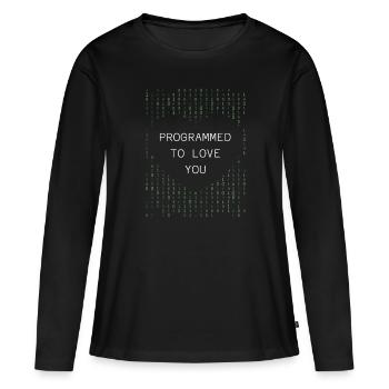 Developer Coder Programmer - Women's Premium Organic Long Sleeve Shirt - black - Front - Julia (174cm)