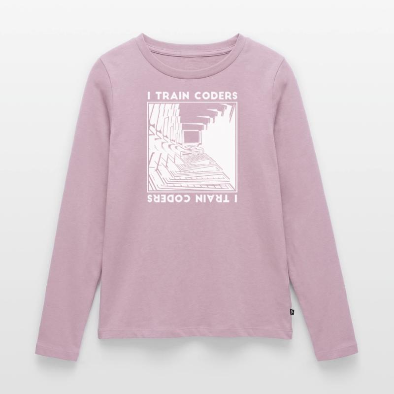 Entwickler Coder Programmierer Rechner Frauen Premium Bio Langarmshirt