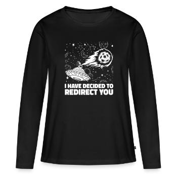 Vaisseau spatial spatial Astroïde de diversion - T-shirt manches longues Premium bio Femme - noir - Devant - Julia (174cm)