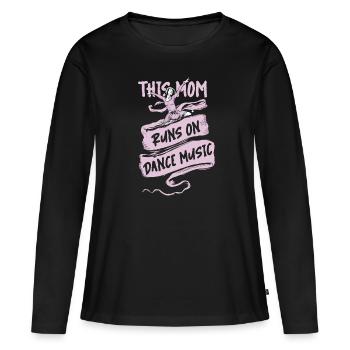 Mom Mutter Mutter Tanz Mutter - Frauen Premium Bio Langarmshirt - Schwarz - Vorne - Julia (174cm)