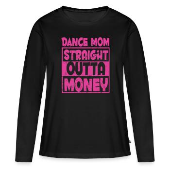 Mom Mutter Mutter Tanz Mutter - Frauen Premium Bio Langarmshirt - Schwarz - Vorne - Julia (174cm)