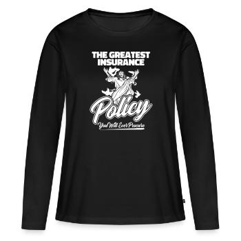 Christ Christentum - Frauen Premium Bio Langarmshirt - Schwarz - Vorne - Julia (174cm)