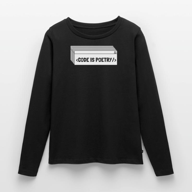 Programmeur Codeur développeur T-shirt manches longues Premium bio Femme