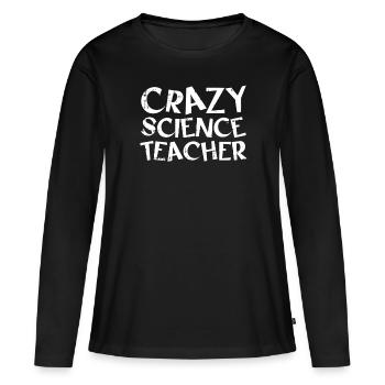 Les scientifiques scientifiques drôles - T-shirt manches longues Premium bio Femme - noir - Devant - Julia (174cm)