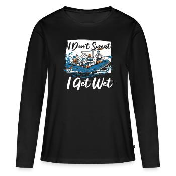 Rafting Rafting Fun Rafting en eau vive - T-shirt manches longues Premium bio Femme - noir - Devant - Julia (174cm)
